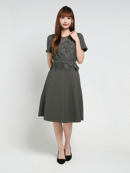 With Lace Dress 35001