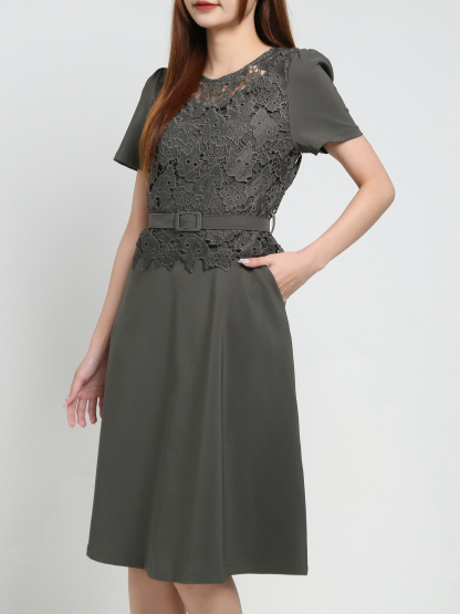 With Lace Dress 35001