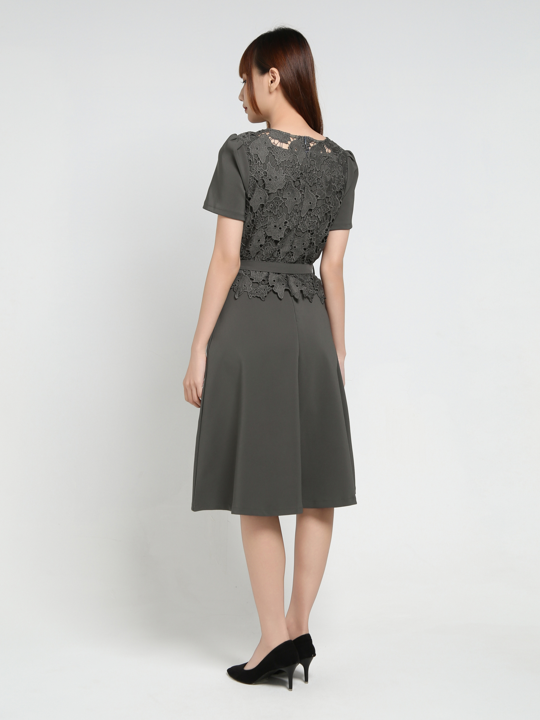 With Lace Dress 35001