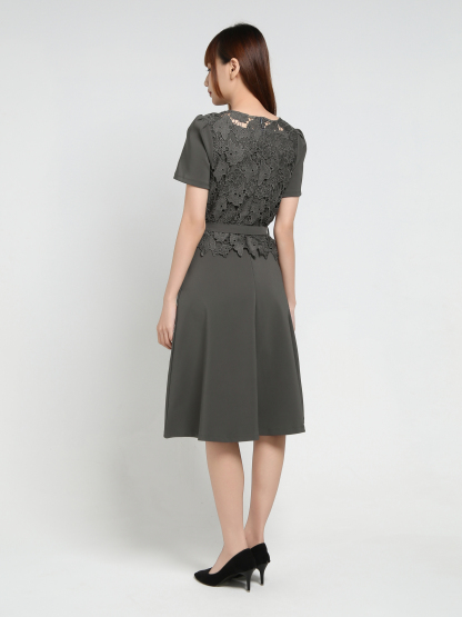 With Lace Dress 35001