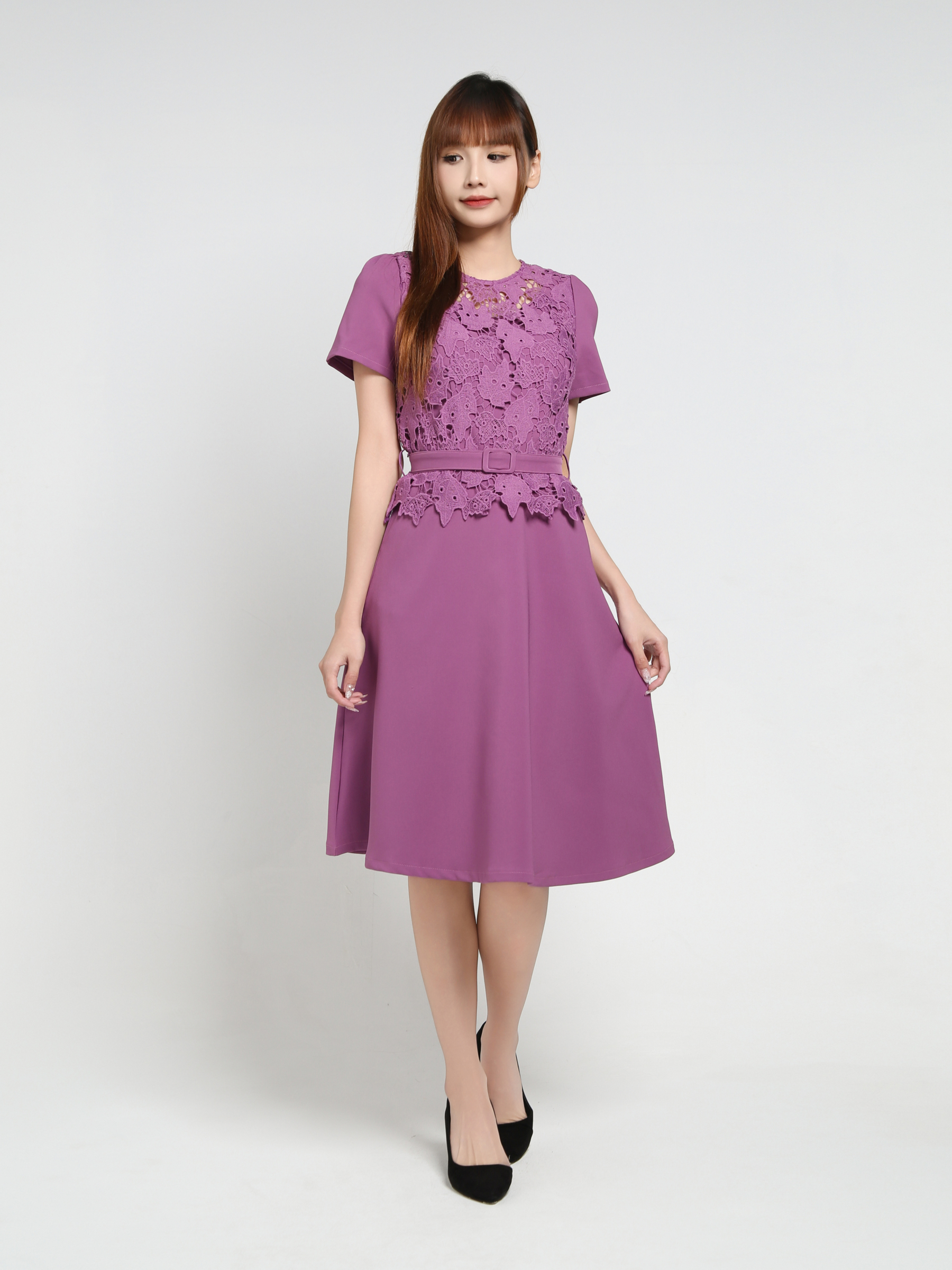 With Lace Dress 35001