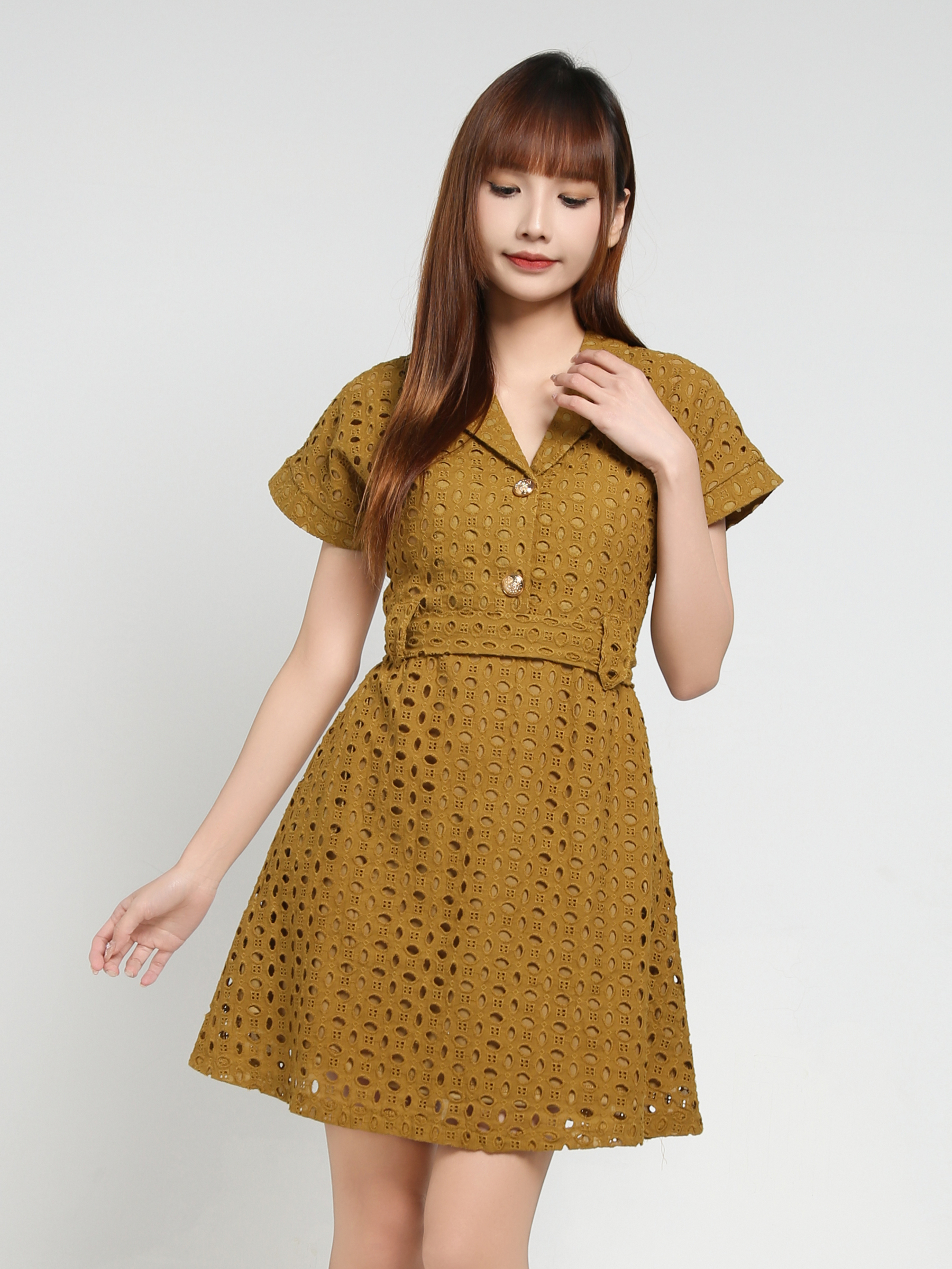 Eyelet Dress 35023