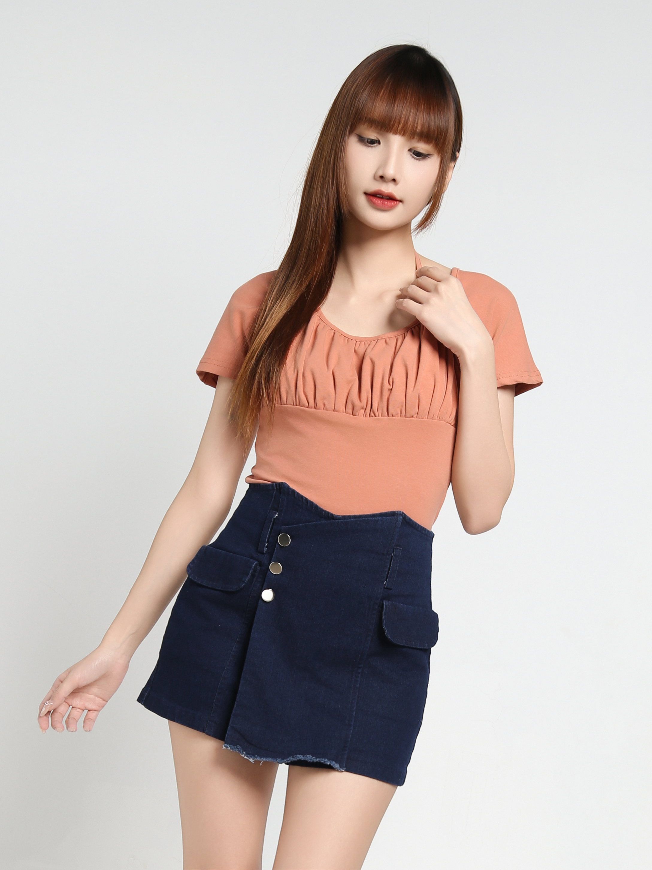 Fake Two Piece Top 35067