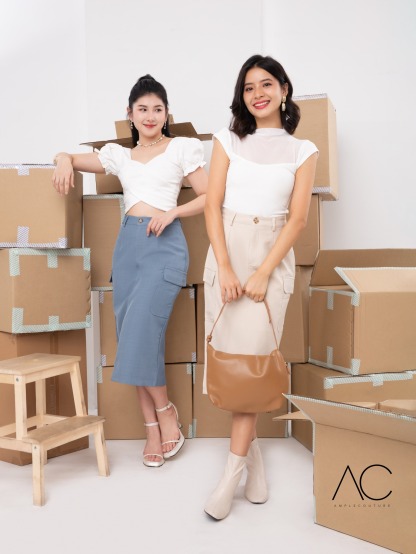 Puff Sleeve Wrap Top DJ027