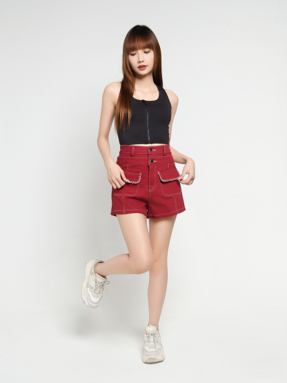 Denim Short Pants 35150