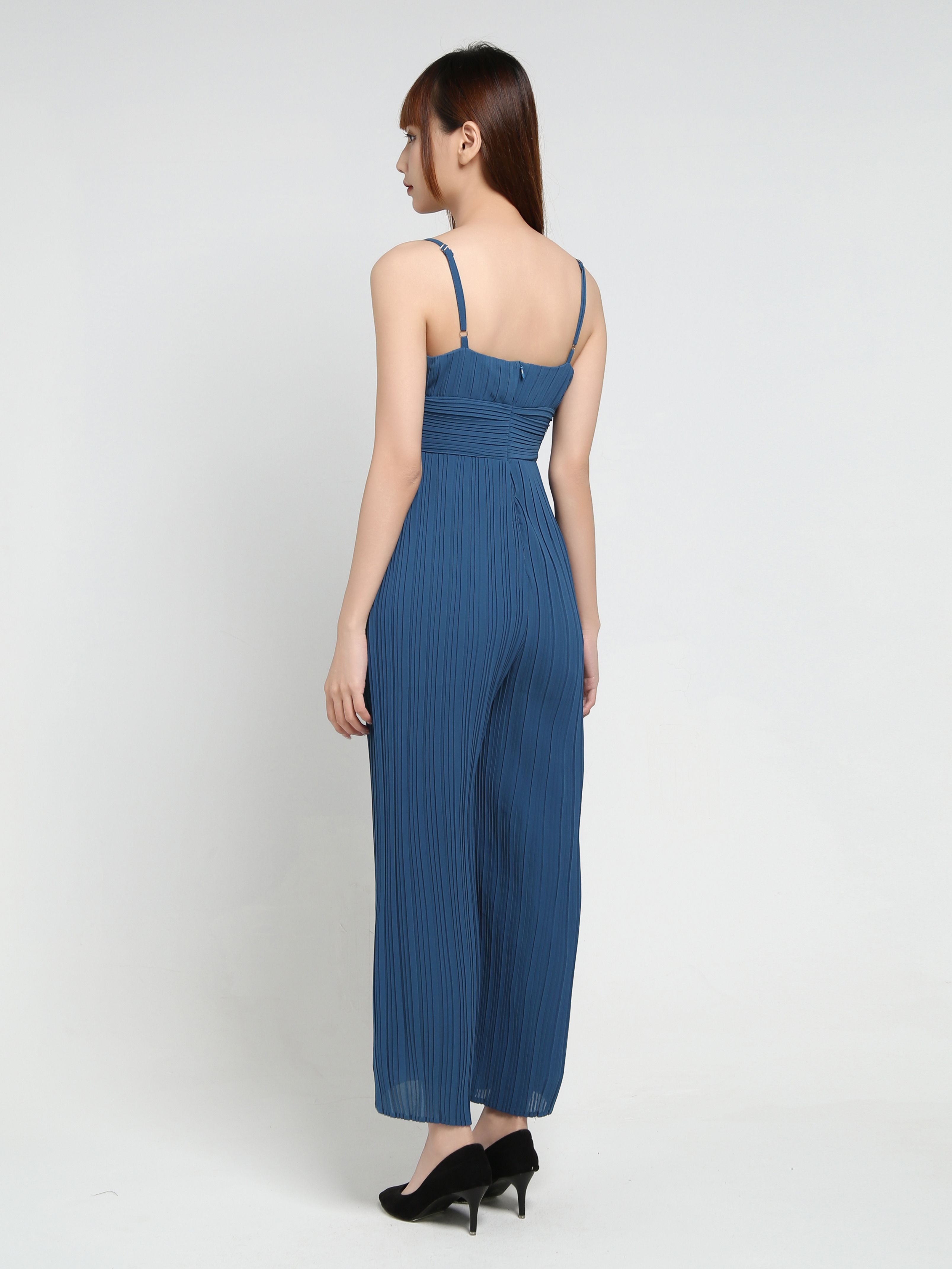Sleeveless Pleated Jumpsuit 35172