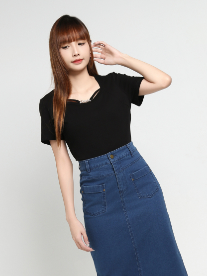 Denim Skirt 35029