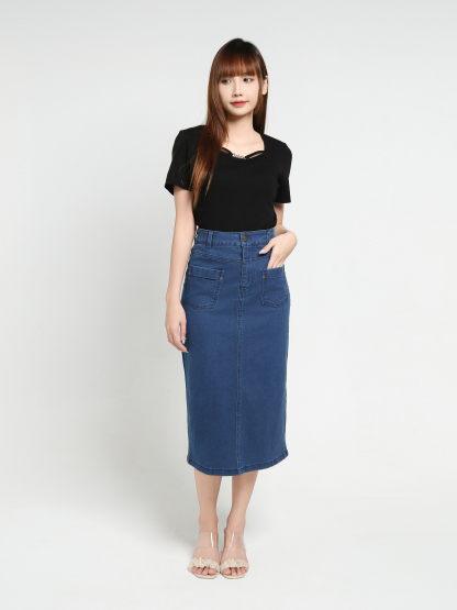 Denim Skirt 35029