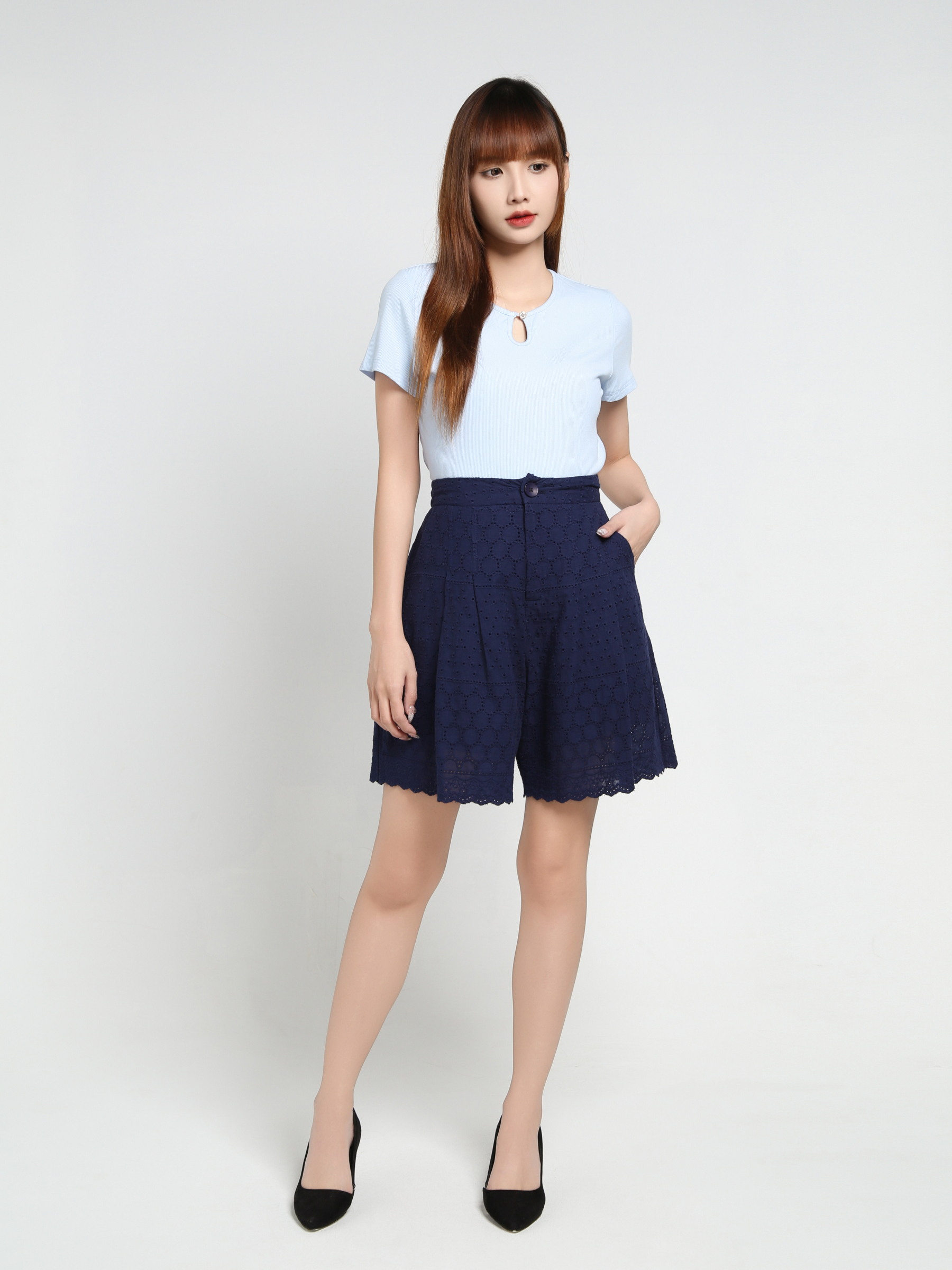Eyelet Short Pants 35136