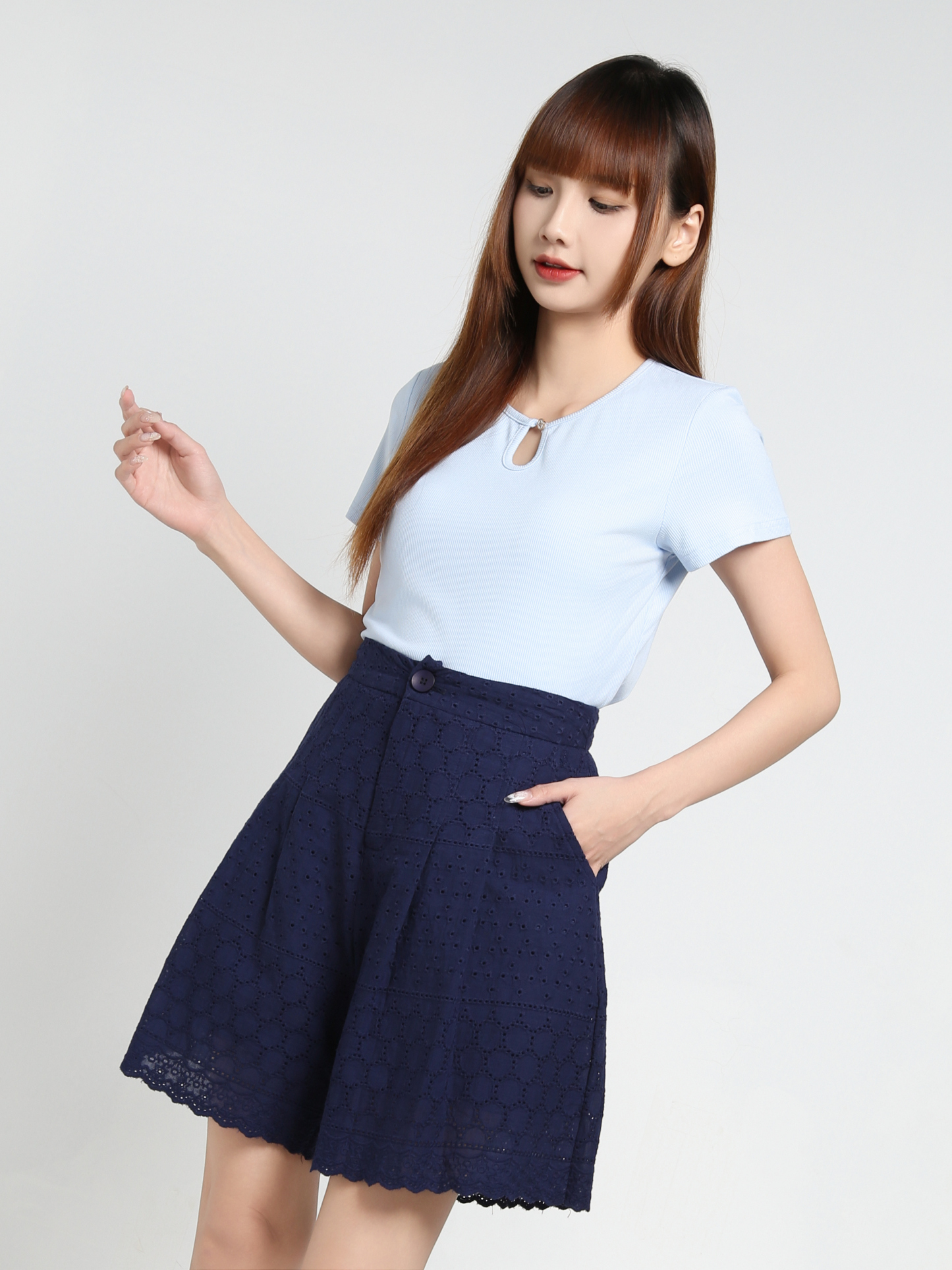 Eyelet Short Pants 35136