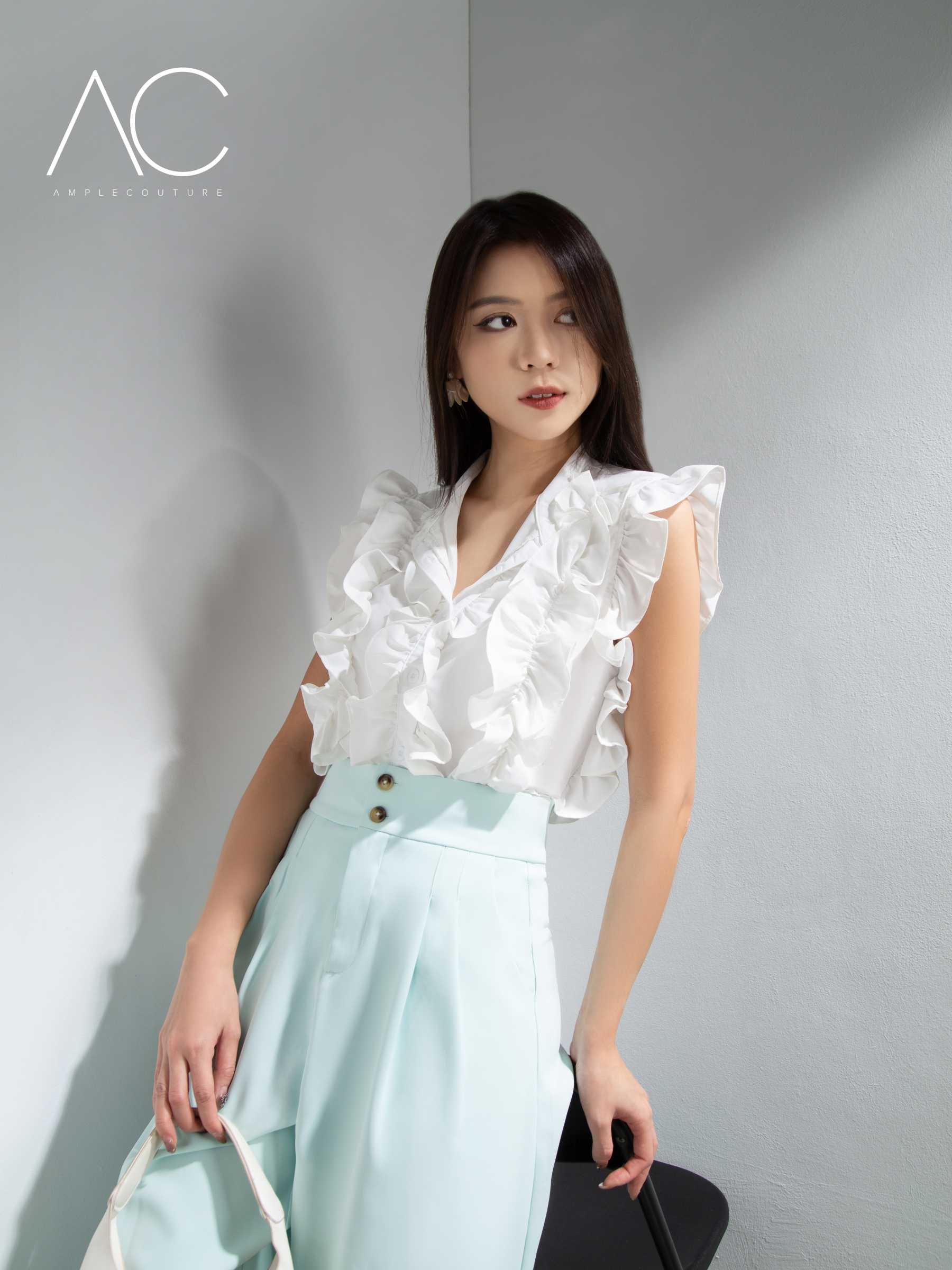 French Pleats Pants AC117