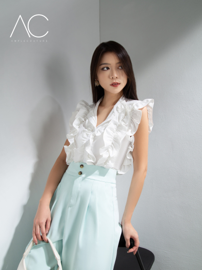 French Pleats Pants AC117