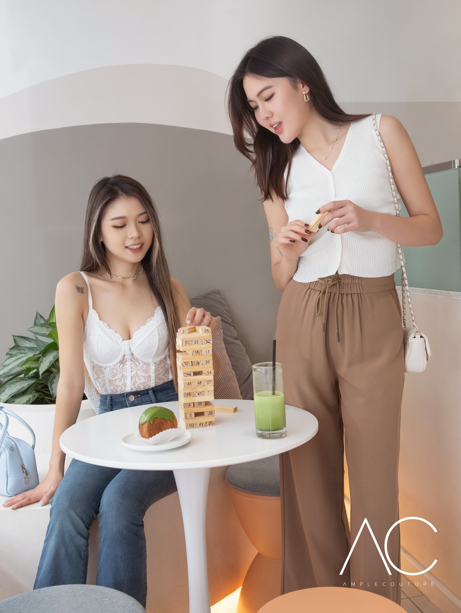 High Waist Front Pocket Long Pant DJ021