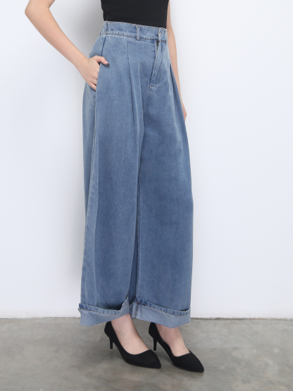 Denim Long Pants 35989
