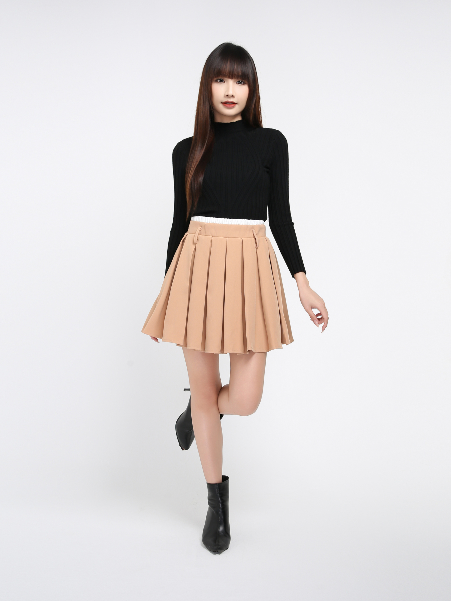 Pleated SKirt Pants 35991