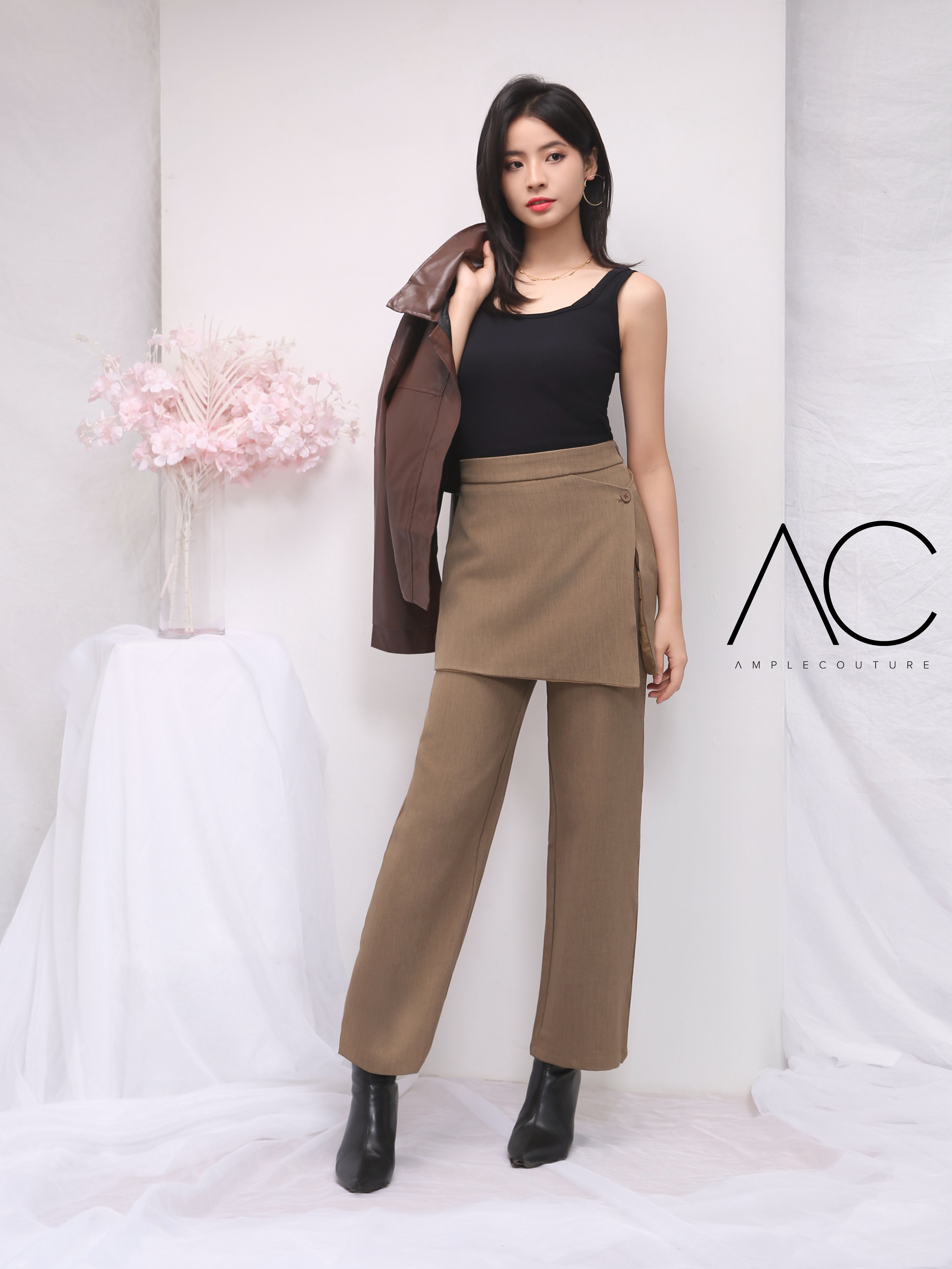 Fake Two Pieces Long Pant 42123