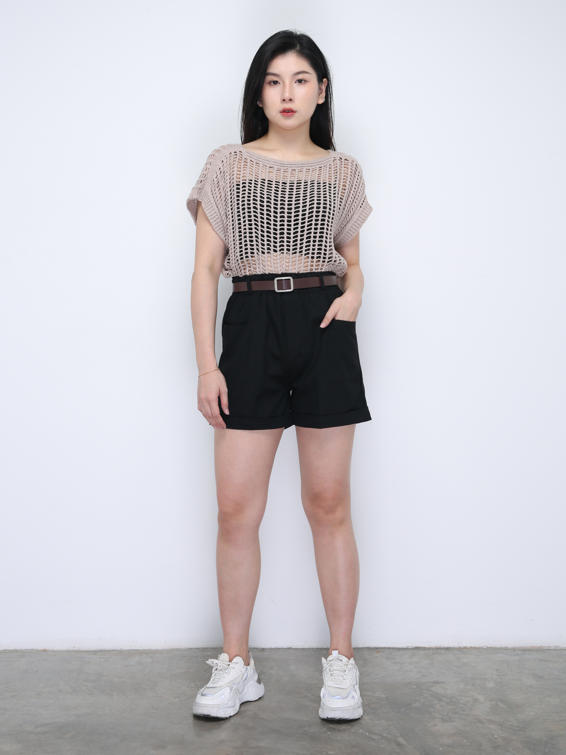 With Belt Short Pants 36391