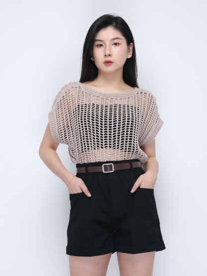 With Belt Short Pants 36391