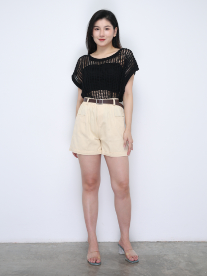 With Belt Short Pants 36391