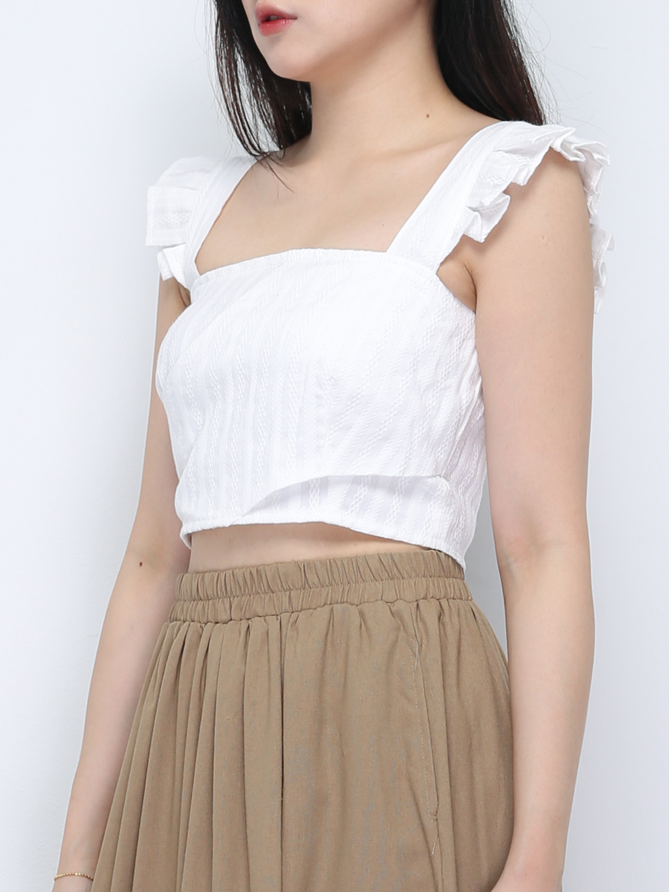 Sleeveless Back Zip Top 36332