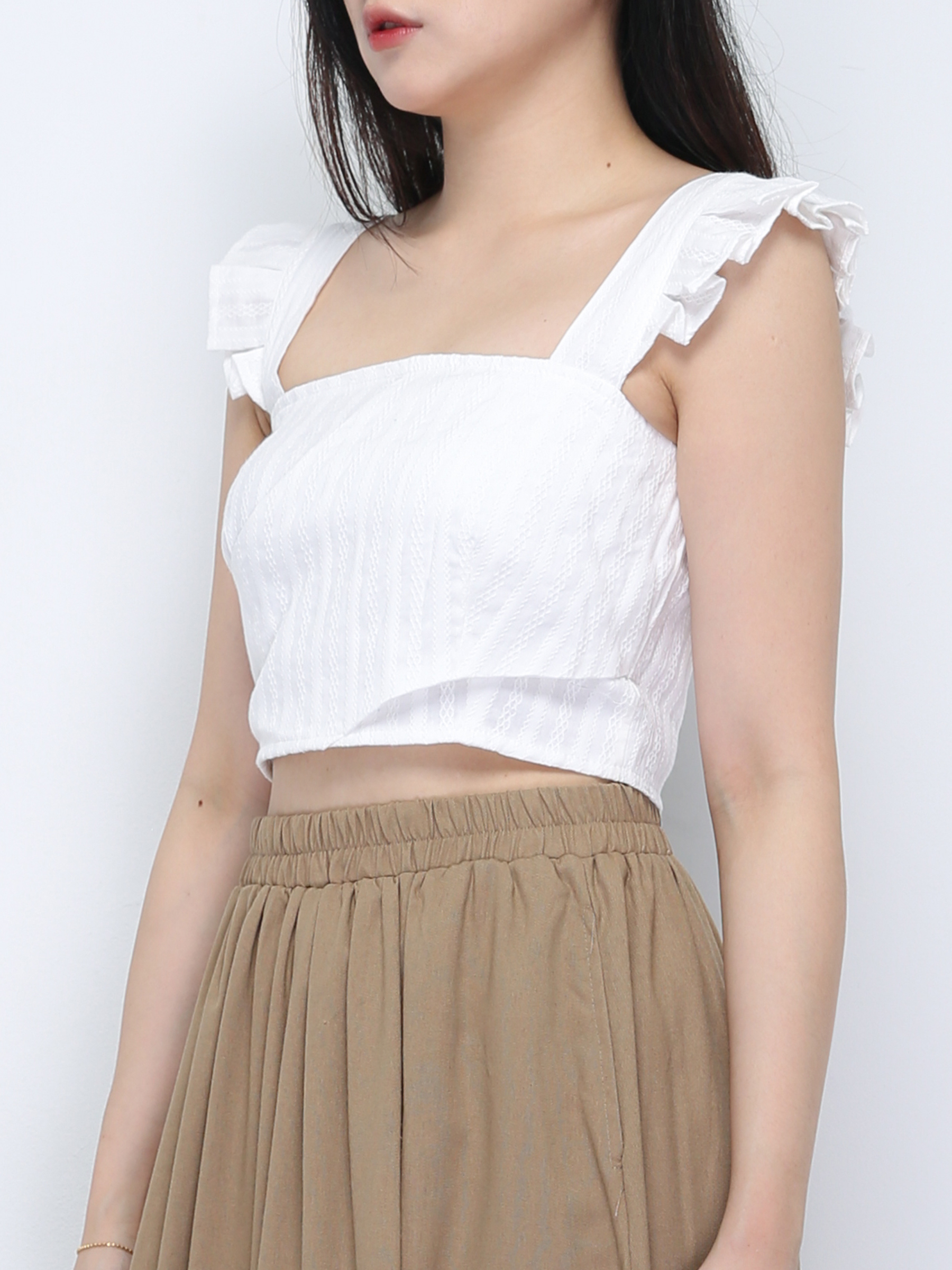 Sleeveless Back Zip Top 36332