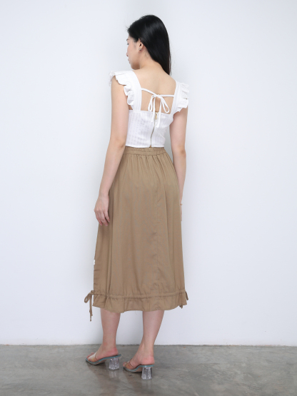 Sleeveless Back Zip Top 36332