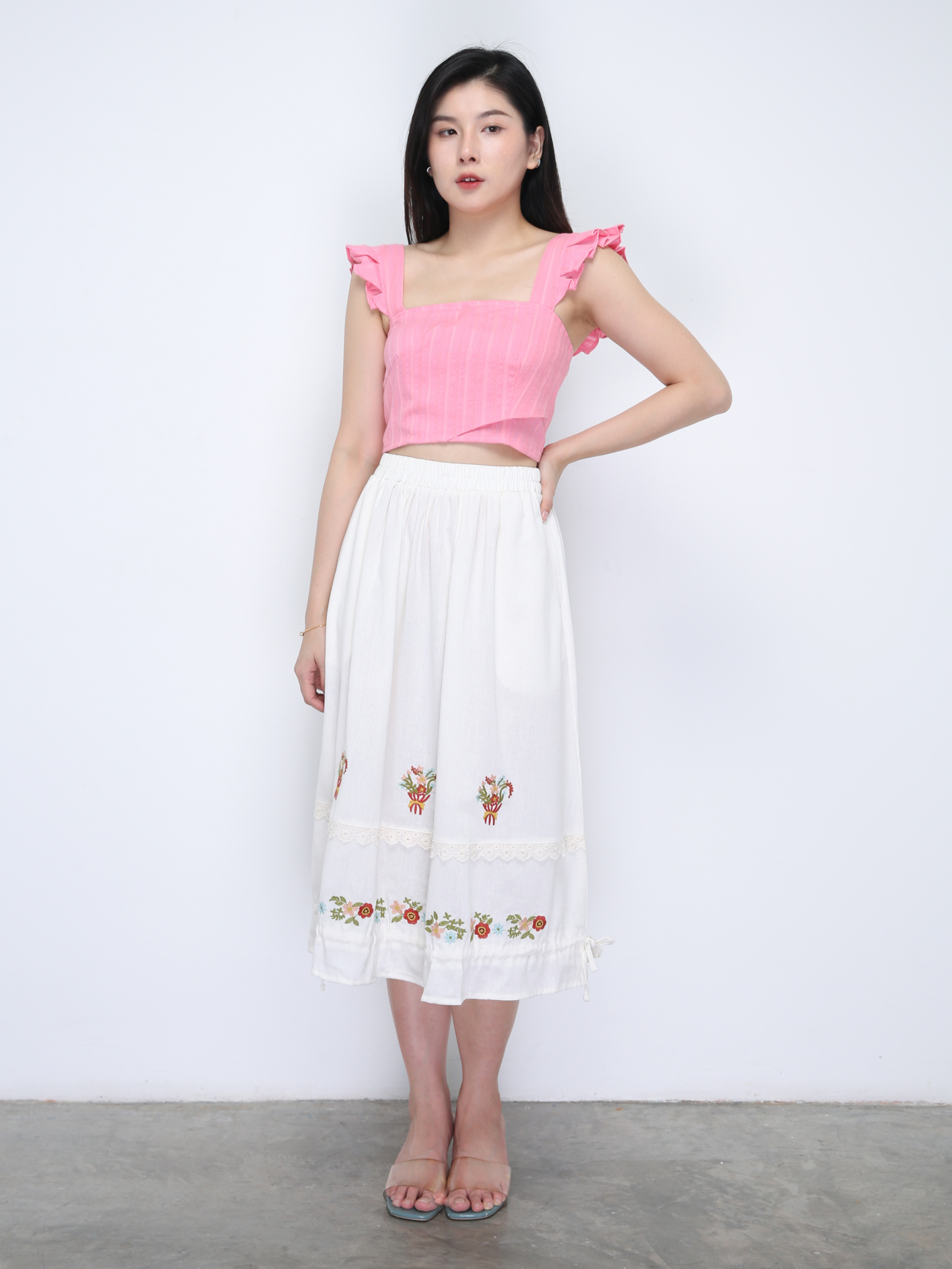 Sleeveless Back Zip Top 36332