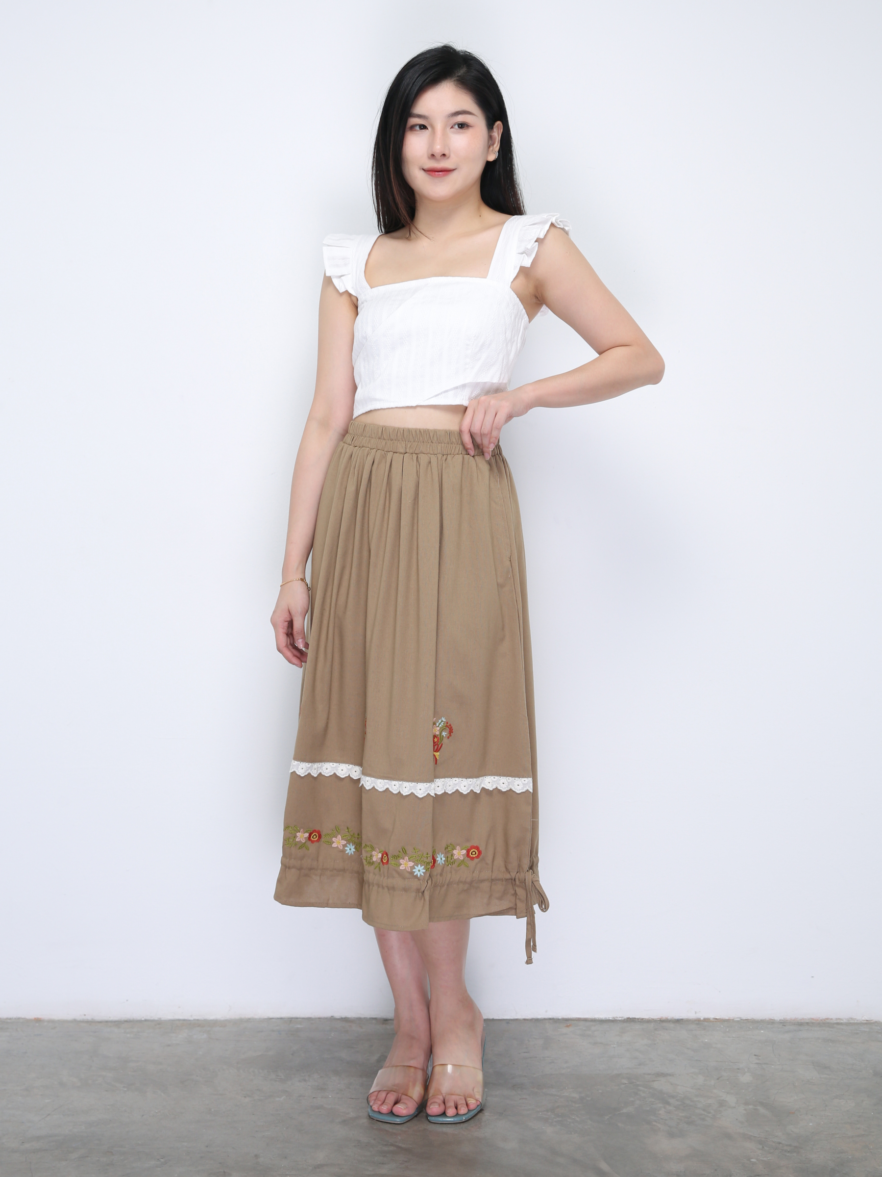 Sleeveless Back Zip Top 36332