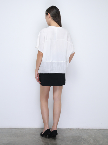 Casual Wear Waist Drawstring Top 36355