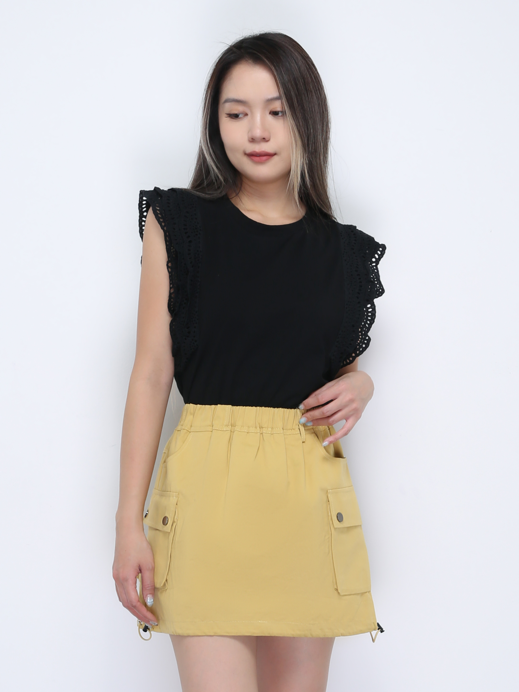 Side Pocket Skirt Pants 36394