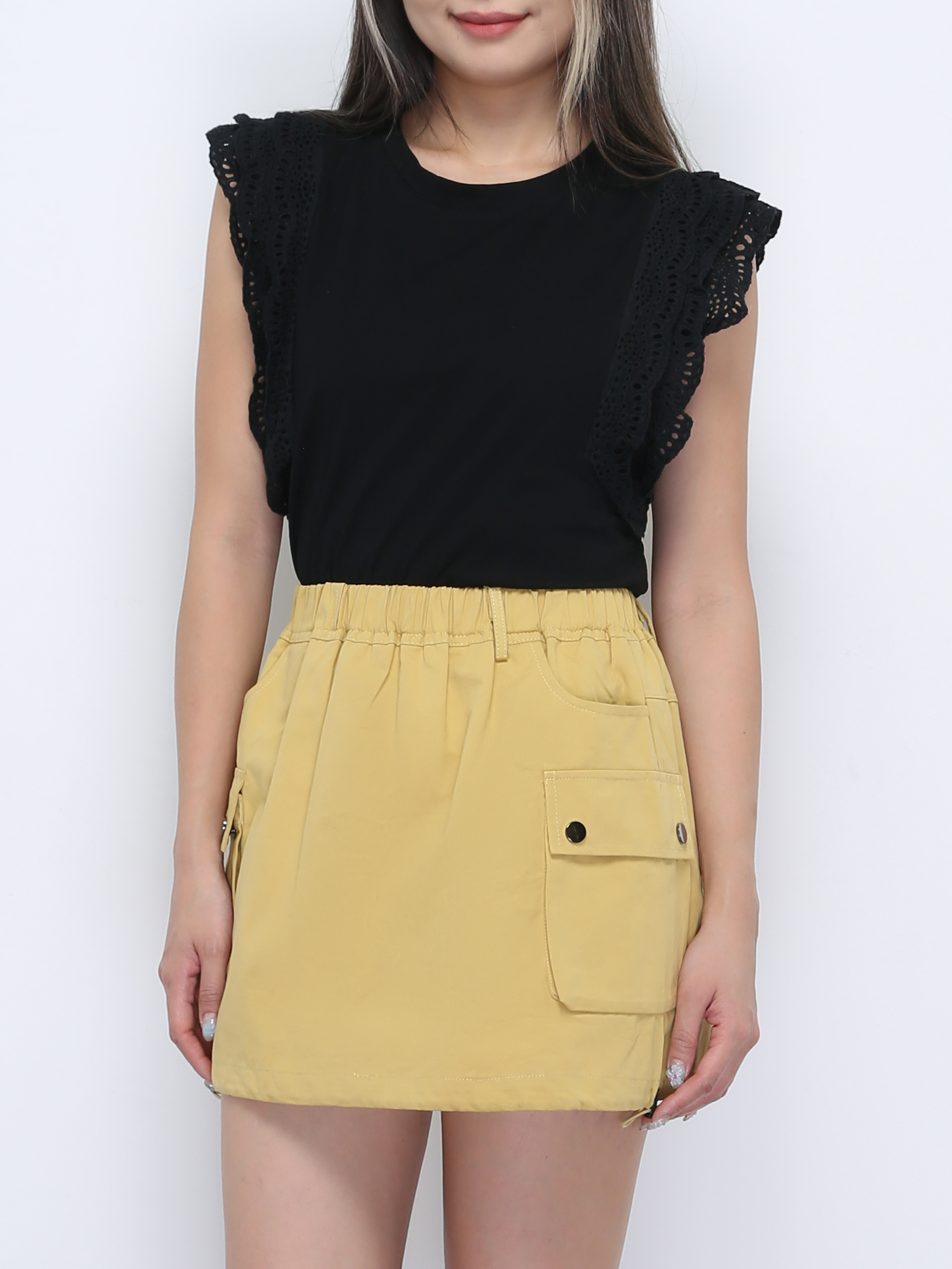Side Pocket Skirt Pants 36394