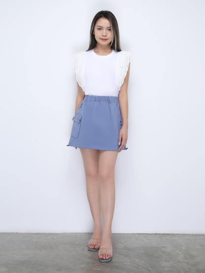 Side Pocket Skirt Pants 36394