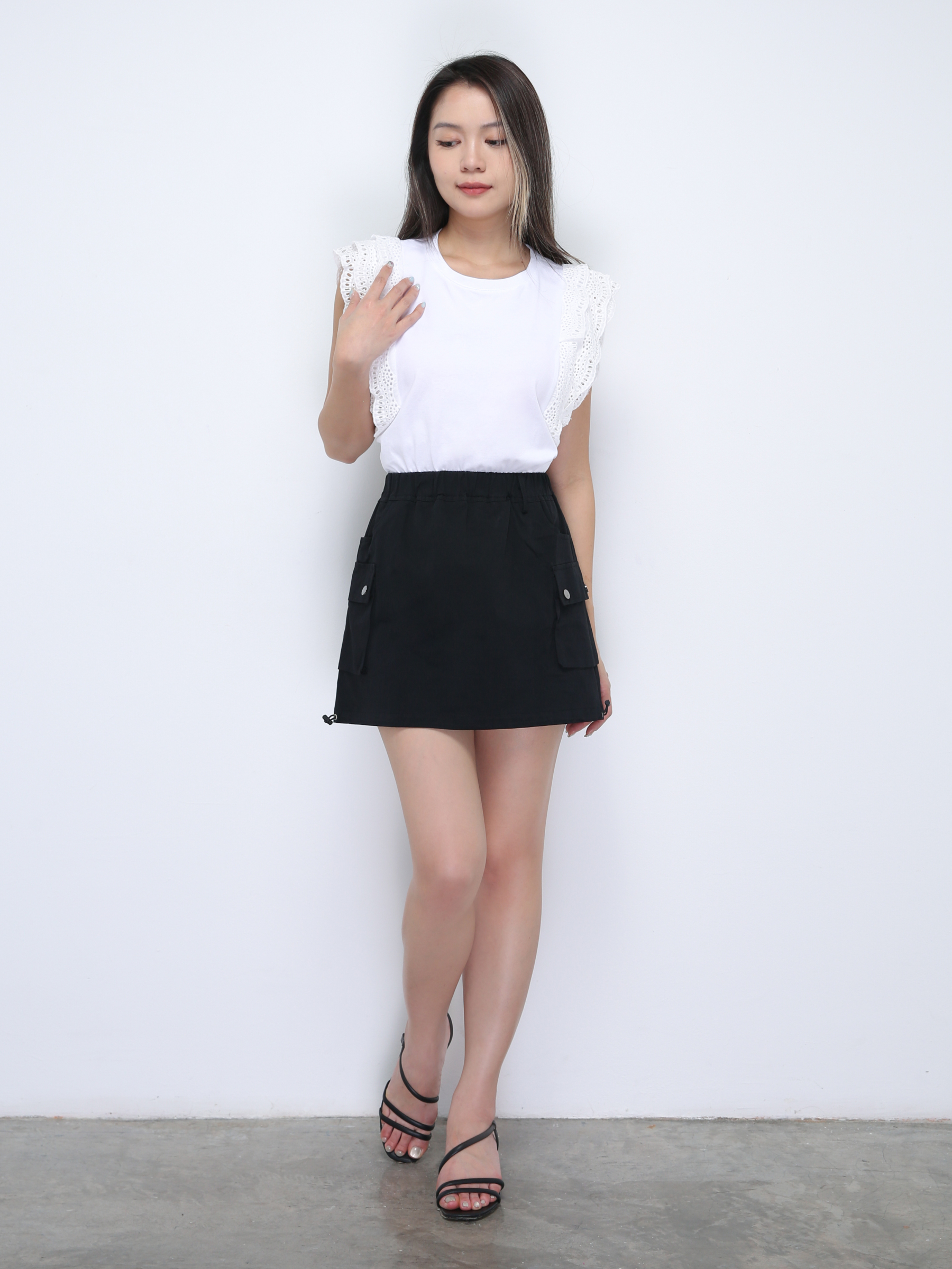 Side Pocket Skirt Pants 36394