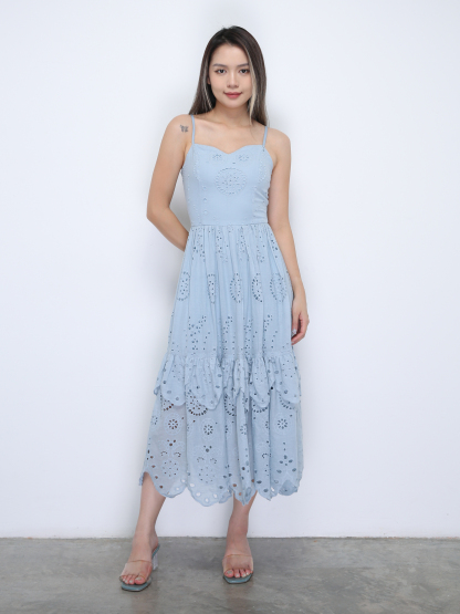 Sleeveless Eyelet Dress 36398