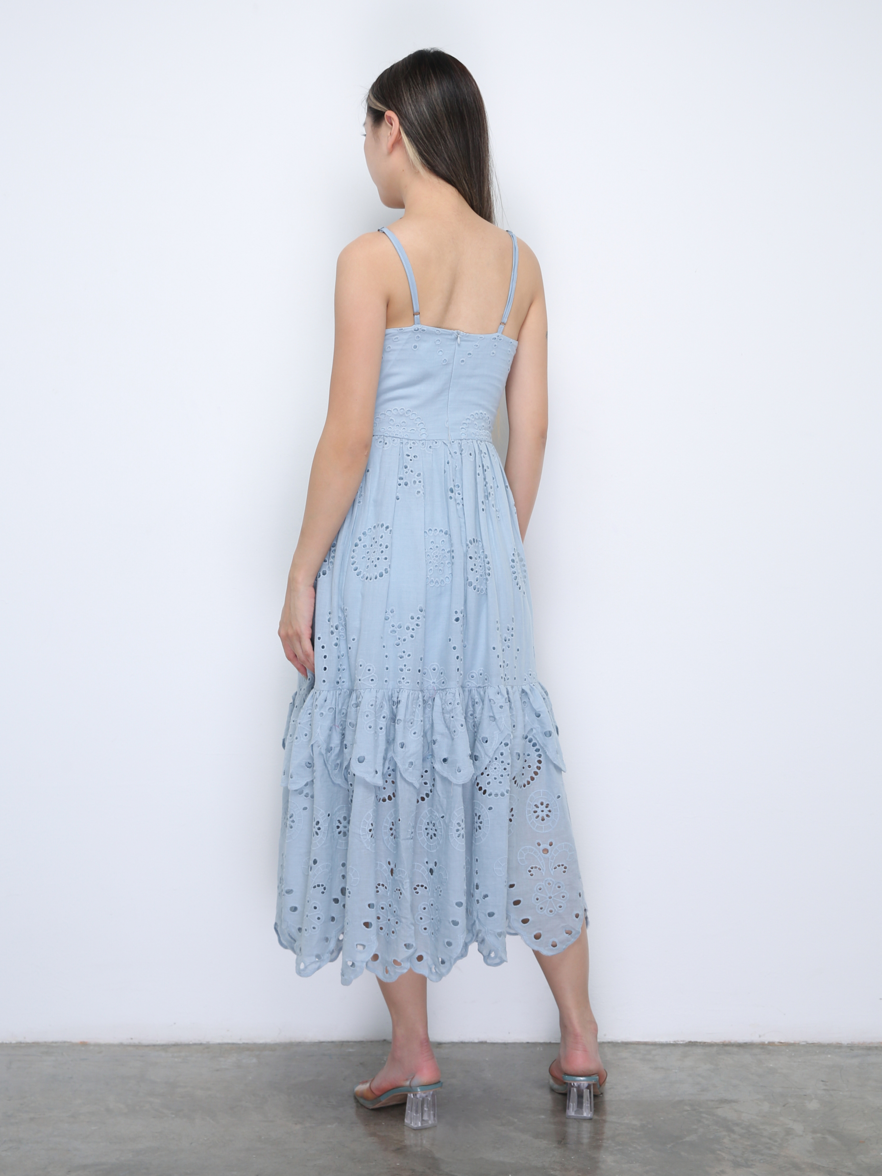 Sleeveless Eyelet Dress 36398