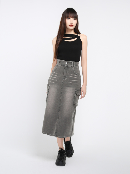 Sleeveless With Hole Top 36455