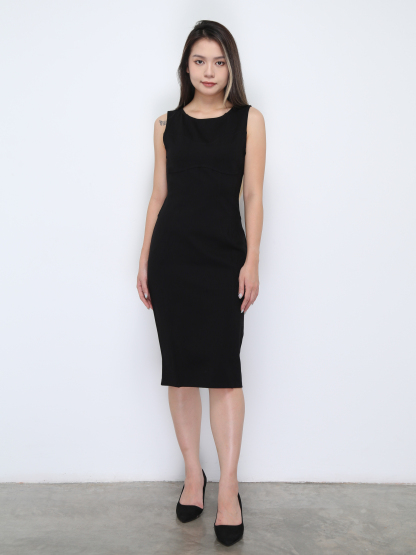 Sleeveless Back Zip Dress 36495