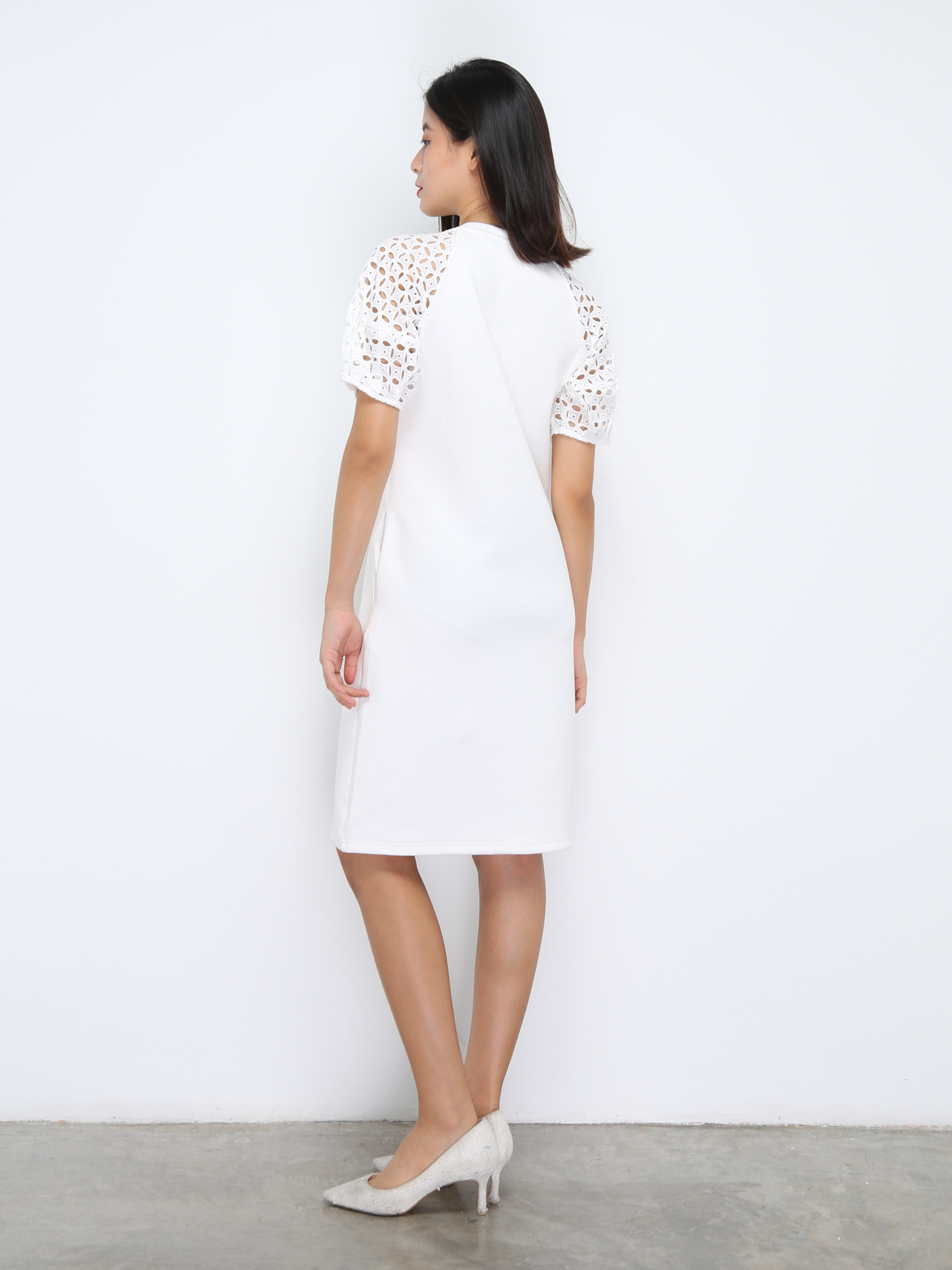 Eyelet Sleeve Dress 36544