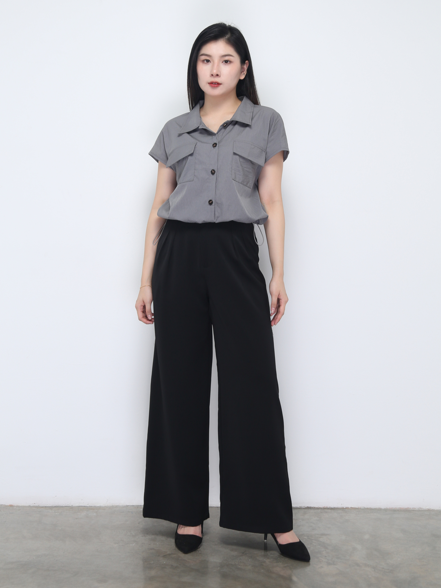 Waist Drawstring Top 36547