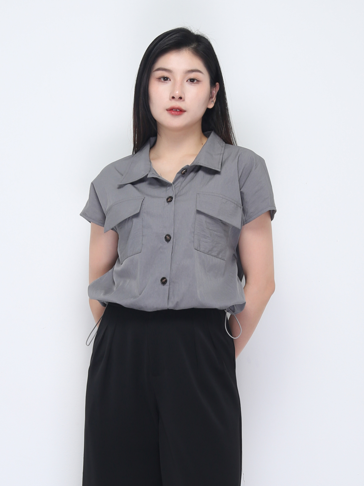 Waist Drawstring Top 36547