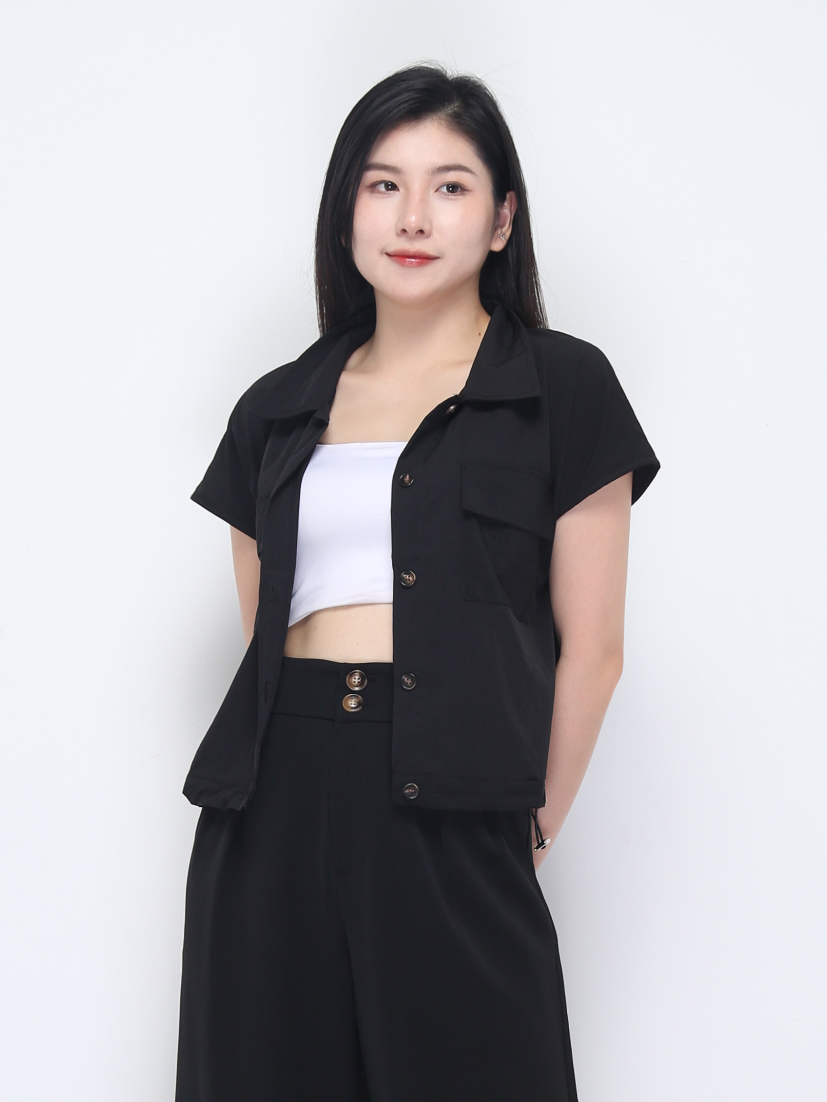 Waist Drawstring Top 36547