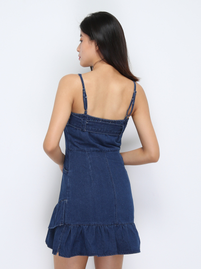 Denim Ruffles Dress 36564