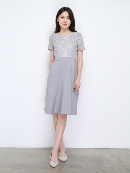 With Lace Dress 36588