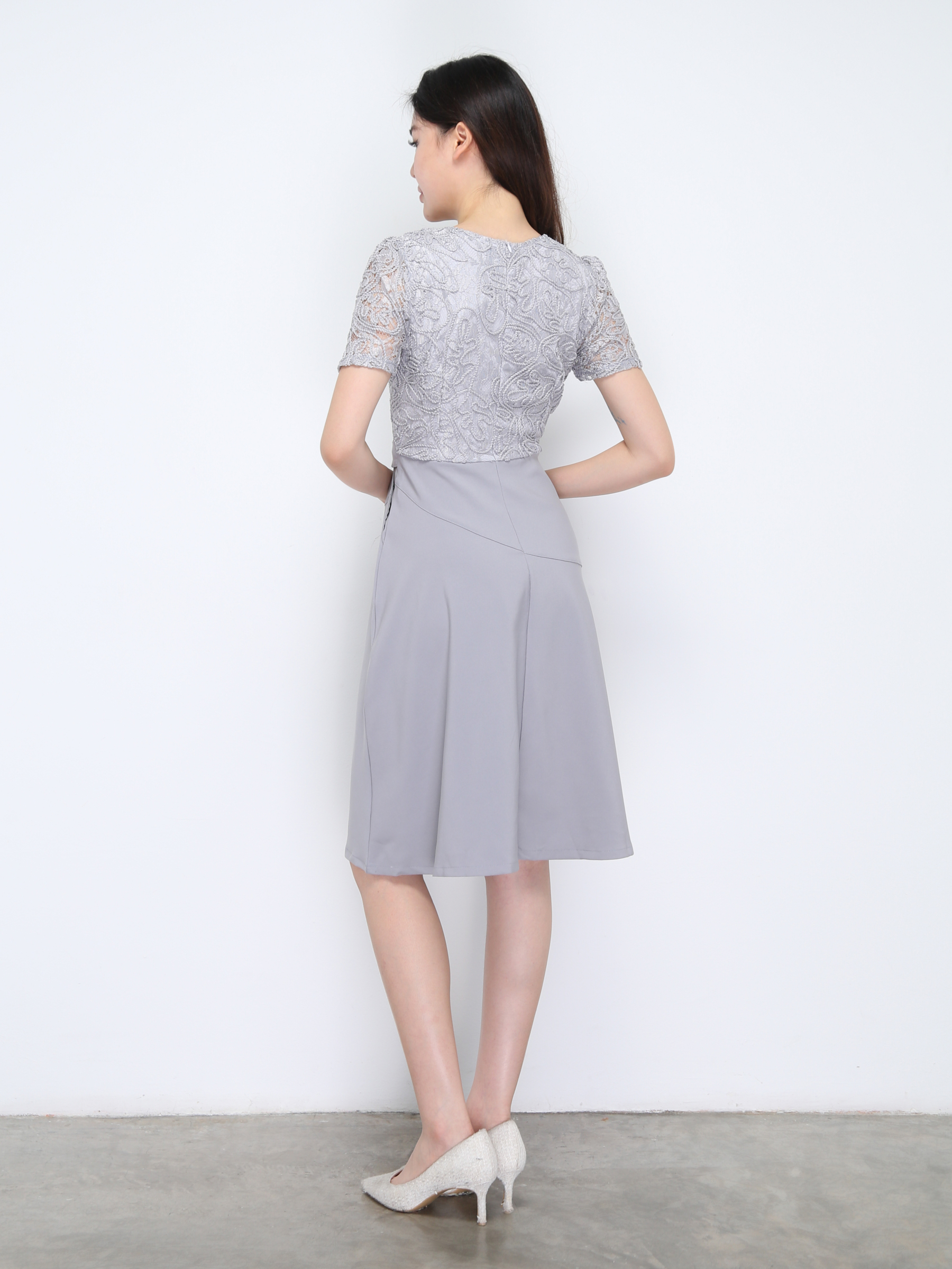 With Lace Dress 36588