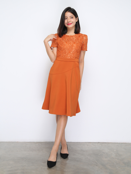 With Lace Dress 36588