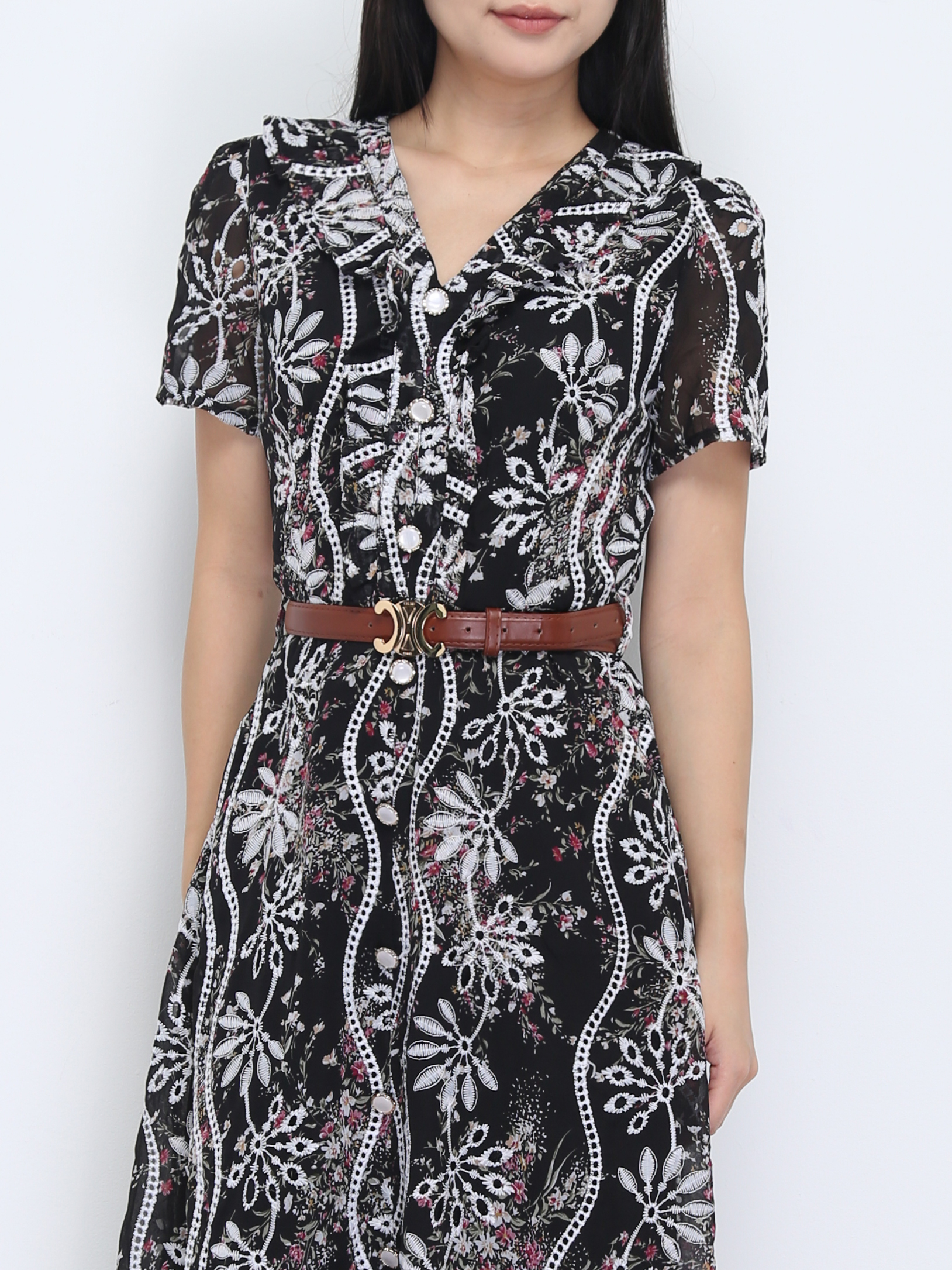 Eyelet Floral Dress 36667