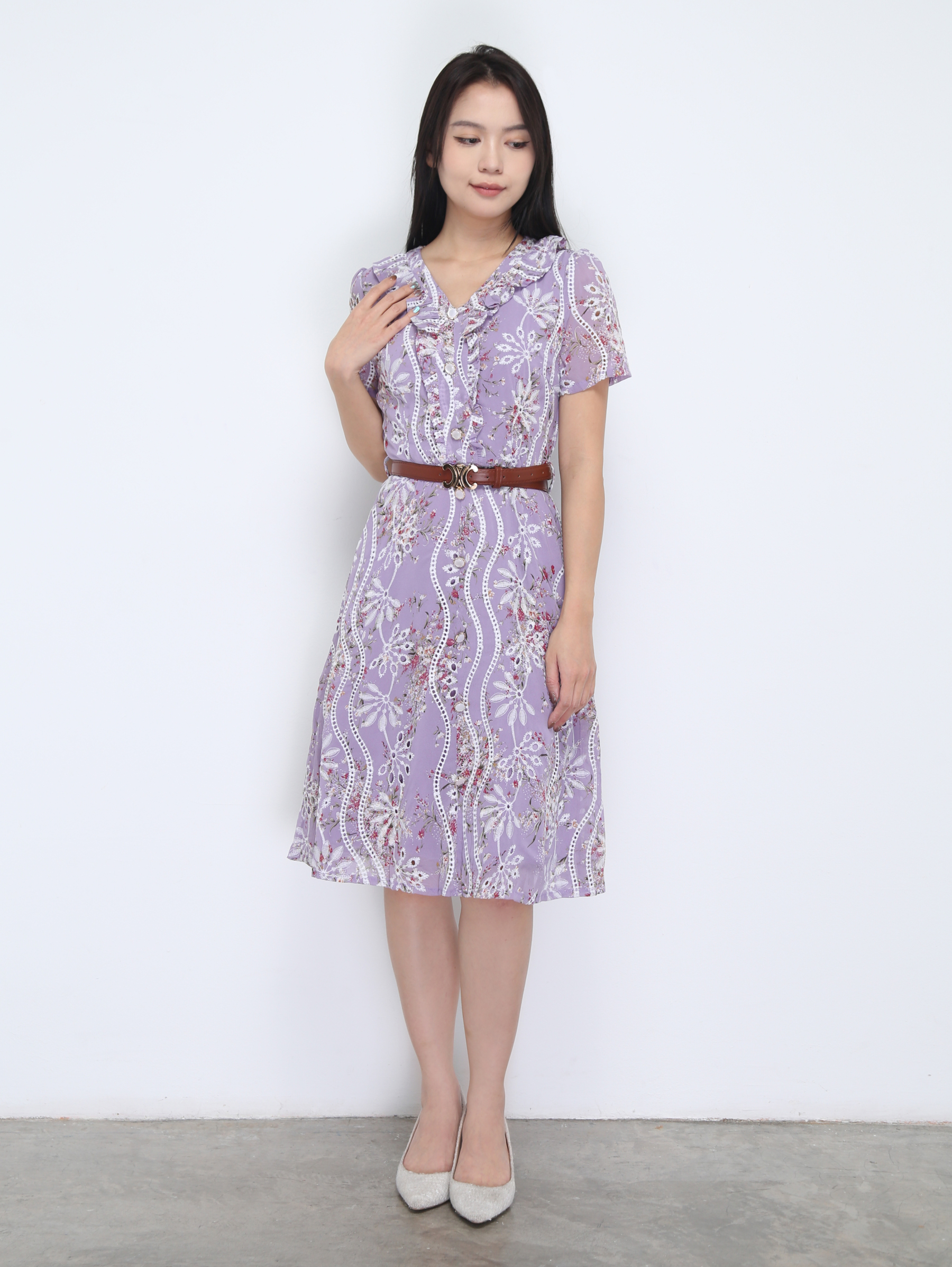 Eyelet Floral Dress 36667