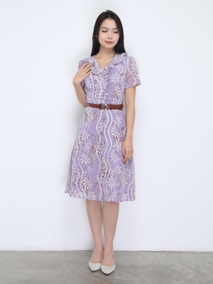 Eyelet Floral Dress 36667