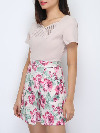 With Floral Jumpsuit 36819