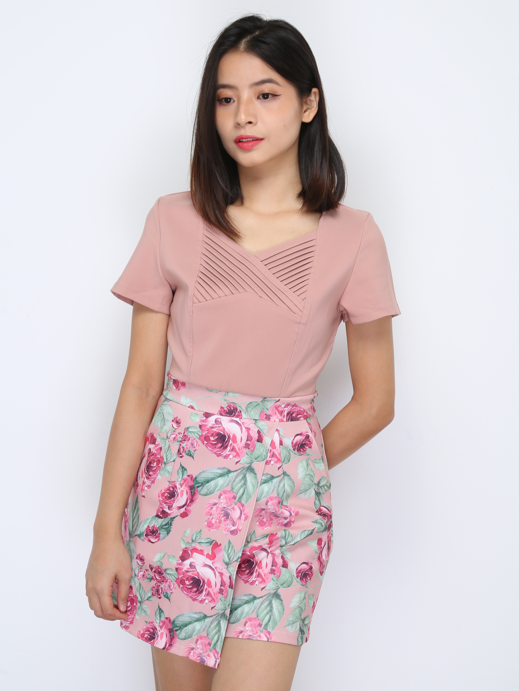 With Floral Jumpsuit 36819